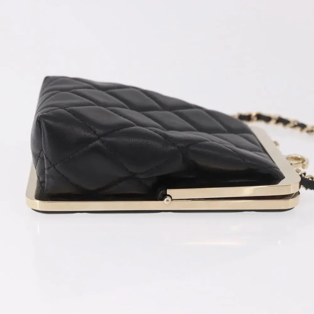 Chanel Matelasse Chain Shoulder Bag Black